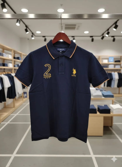 U.S. POLO ASSN. || Men’s Embroidered Polo T-Shirts – Official Game Supplier Edition