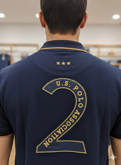 U.S. POLO ASSN. || Men’s Embroidered Polo T-Shirts – Official Game Supplier Edition