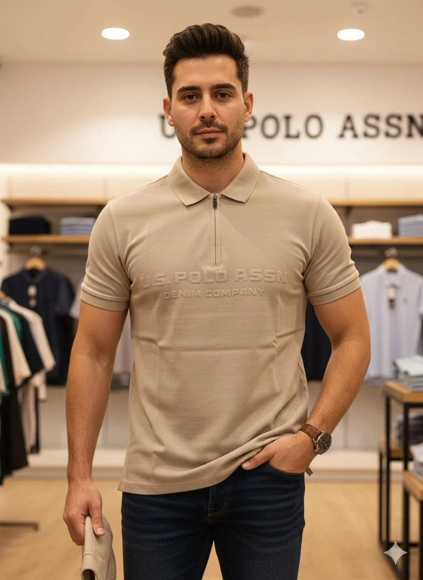 U.S. POLO ASSN. || Men’s Embroidered Polo T-Shirts – Official Game Supplier Edition