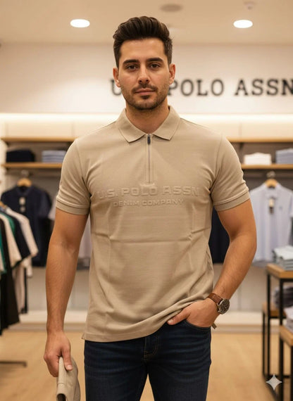 U.S. POLO ASSN. || Men’s Embroidered Polo T-Shirts – Official Game Supplier Edition