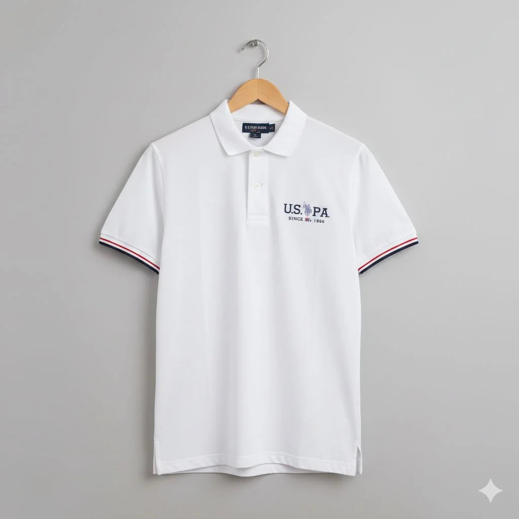 U.S. POLO ASSN. || Men’s Embroidered Polo T-Shirts – Official Game Supplier Edition