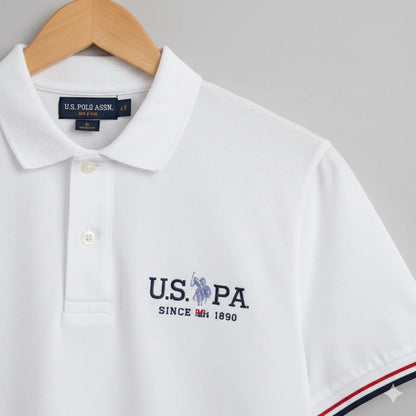U.S. POLO ASSN. || Men’s Embroidered Polo T-Shirts – Official Game Supplier Edition