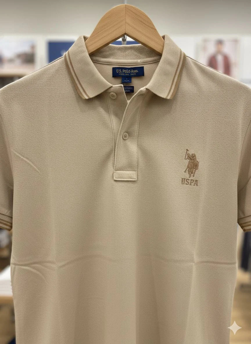 U.S. POLO ASSN. || Men’s Embroidered Polo T-Shirts – Official Game Supplier Edition
