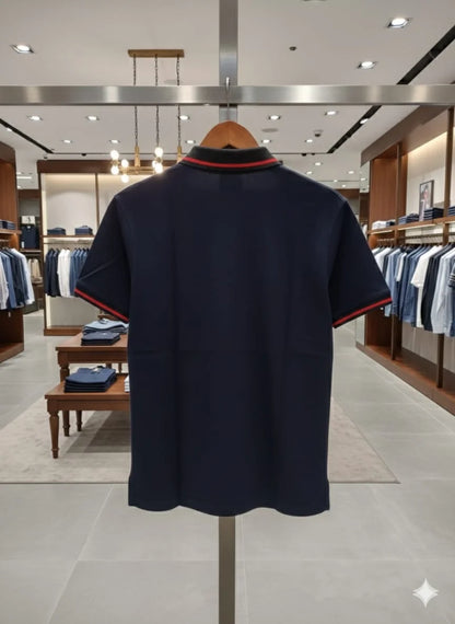 BOSS x Porsche Collection: Slim-Fit Piqué Polo Shirt with Contrast Tipping