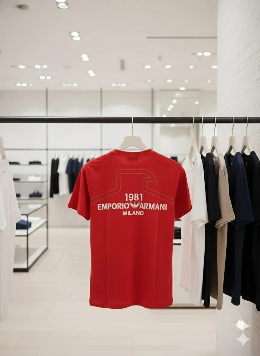 EMP*RIO ARM*NI || Men’s Heritage 1981 Graphic T-Shirt – Premium Cotton Crew Neck