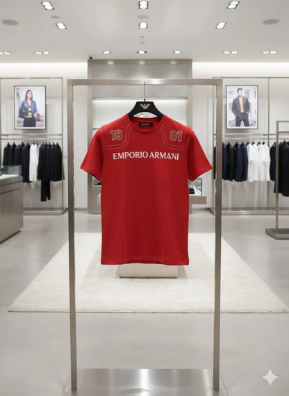 EMP*RIO ARM*NI || Men’s Heritage 1981 Graphic T-Shirt – Premium Cotton Crew Neck