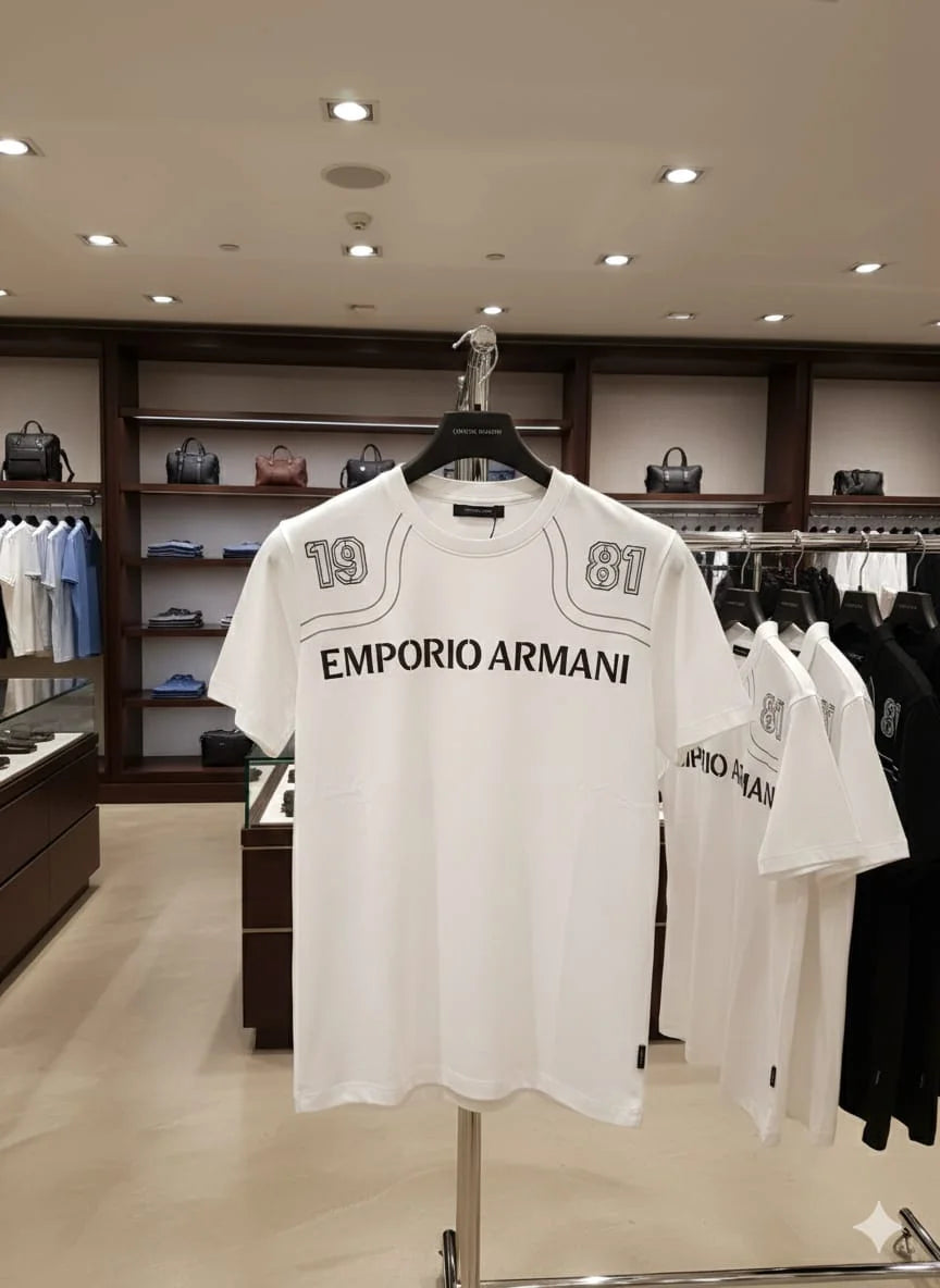 EMP*RIO ARM*NI || Men’s Heritage 1981 Graphic T-Shirt – Premium Cotton Crew Neck