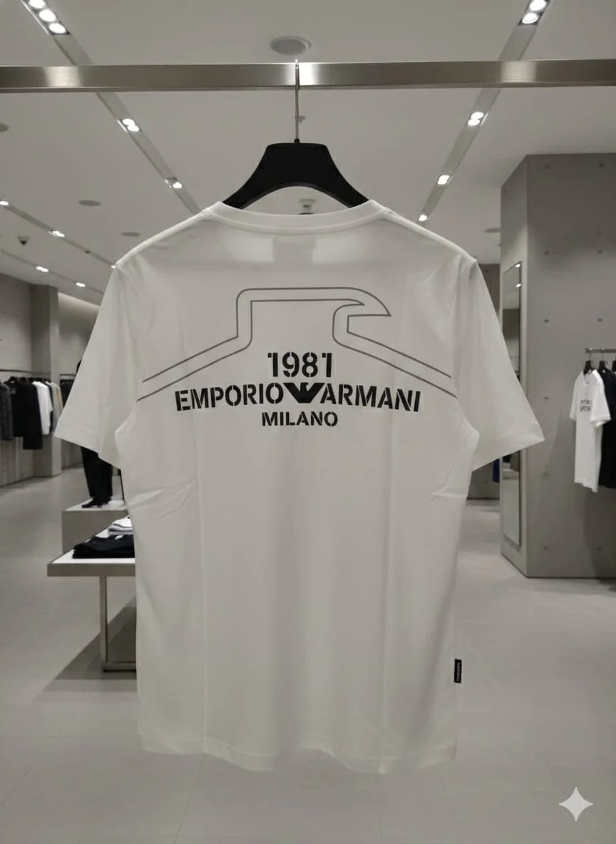 EMP*RIO ARM*NI || Men’s Heritage 1981 Graphic T-Shirt – Premium Cotton Crew Neck