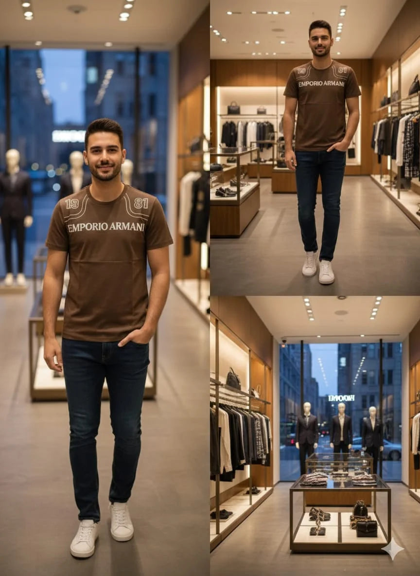 EMP*RIO ARM*NI || Men’s Heritage 1981 Graphic T-Shirt – Premium Cotton Crew Neck