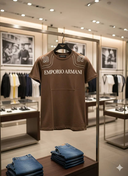 EMP*RIO ARM*NI || Men’s Heritage 1981 Graphic T-Shirt – Premium Cotton Crew Neck