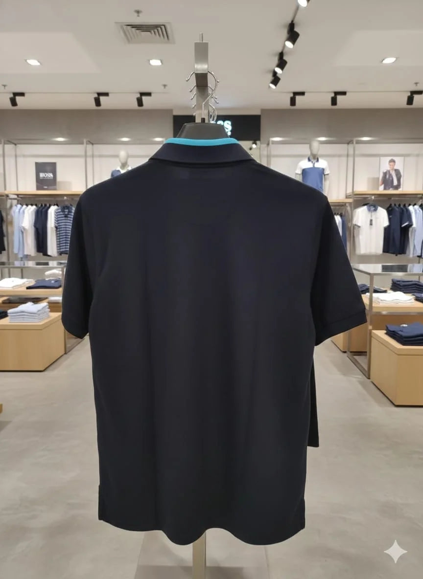 BOSS || Men's Slim-Fit Cotton Pique Polo Shirt – Luxury Casual Essentials