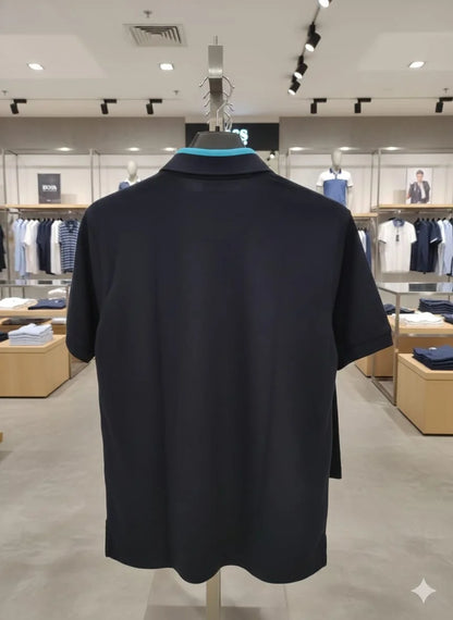 BOSS || Men's Slim-Fit Cotton Pique Polo Shirt – Luxury Casual Essentials