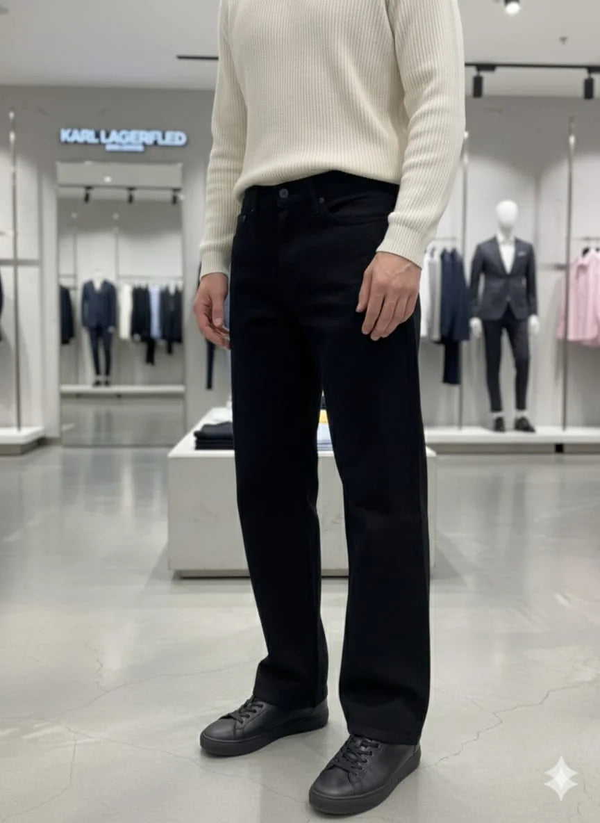 KARL LAGERFELD || Men’s Premium Slim-Fit Chino Trousers – Essential Luxury Cotton Stretch Pants