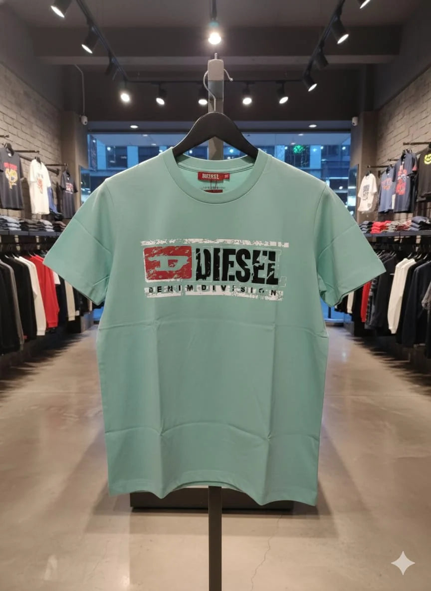 DIESEL || Men’s Graphic Logo T-Shirts – Premium Cotton Crew Neck Streetwear Collection