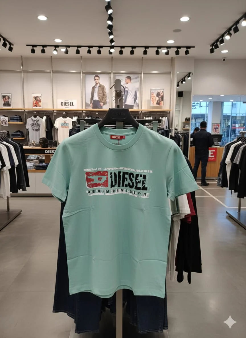DIESEL || Men’s Graphic Logo T-Shirts – Premium Cotton Crew Neck Streetwear Collection