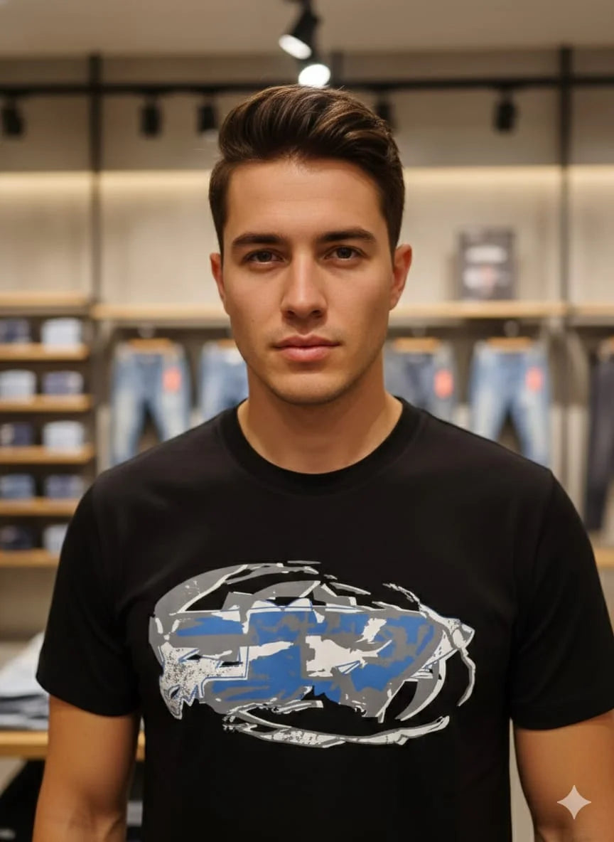 DIESEL || Men’s Graphic Logo T-Shirts – Premium Cotton Crew Neck Streetwear Collection