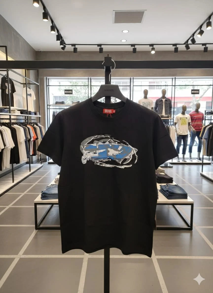DIESEL || Men’s Graphic Logo T-Shirts – Premium Cotton Crew Neck Streetwear Collection