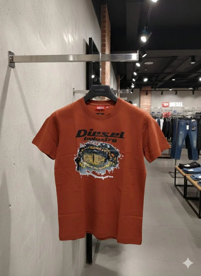 DIESEL || Men’s Graphic Logo T-Shirts – Premium Cotton Crew Neck Streetwear Collection