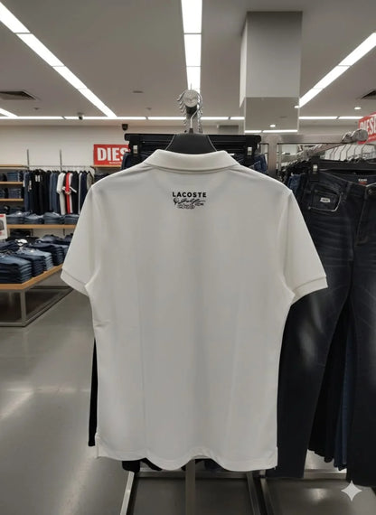 LACOSTE || Men’s Sport Golf Club Quarter-Zip Polo Shirt – Breathable Technical Piqué