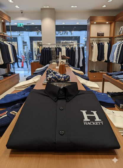 Hackett London x Aston Martin Racing Sport Shirt | Premium Men's Slim Fit