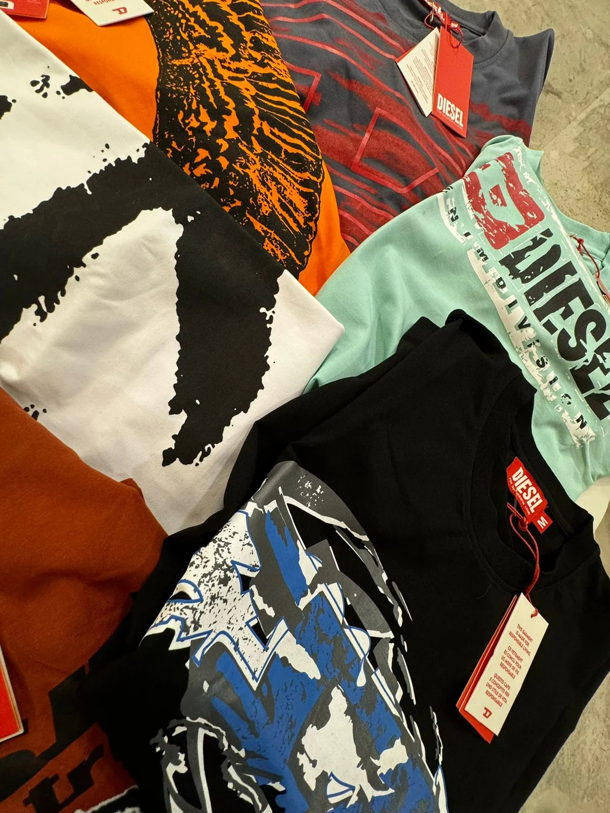 DIESEL || Men’s Graphic Logo T-Shirts – Premium Cotton Crew Neck Streetwear Collection