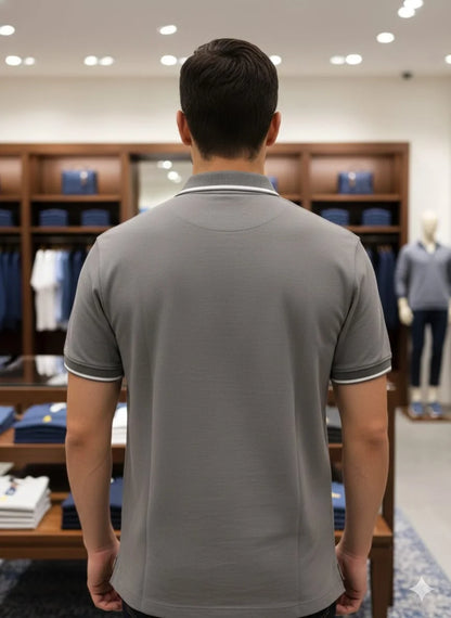 POLO RALPH LAUREN || Men’s Custom Slim Fit Bear Quarter-Zip Polo Shirt