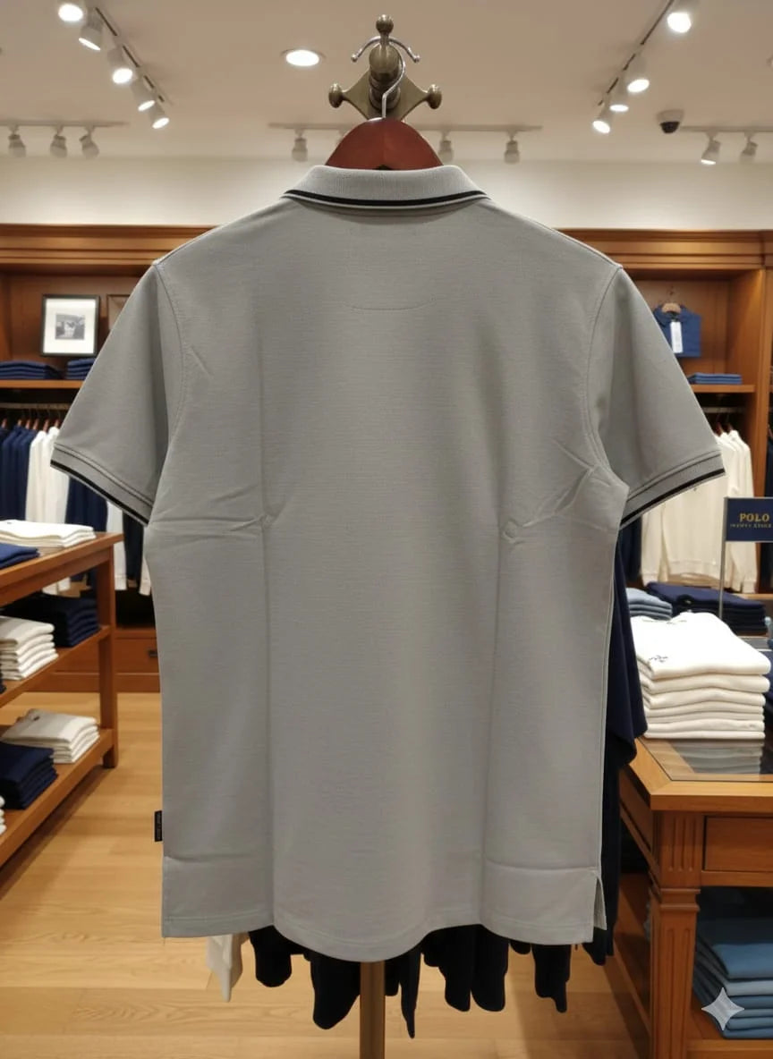 POLO RALPH LAUREN || Men’s Custom Slim Fit Bear Quarter-Zip Polo Shirt