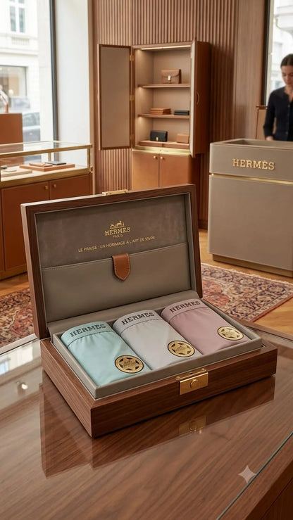 Hermès Premium Men's Trunks – Luxury Soft Stretch Underwear 3-Pack