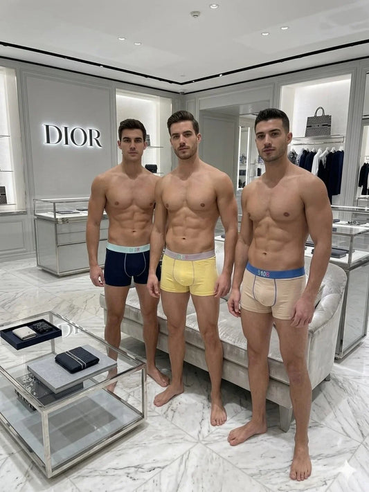 DIOR || Premium Men's Trunks – Pack of 3 | Soft Stretch Cotton Comfort