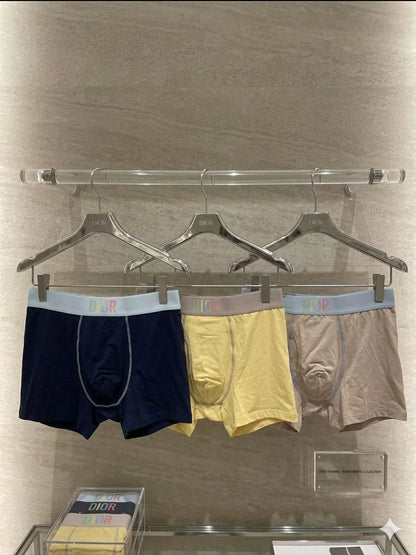 DIOR || Premium Men's Trunks – Pack of 3 | Soft Stretch Cotton Comfort