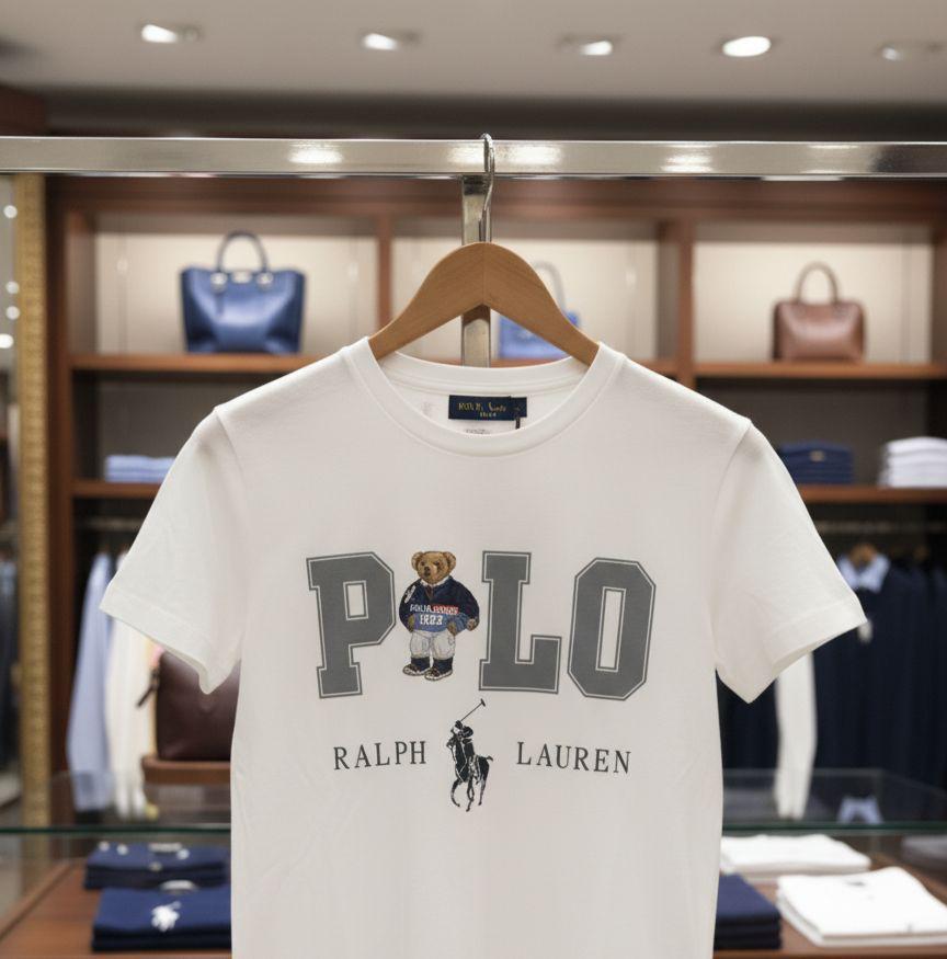 Ralph Lauren Women's Premium Tee in White – Back View	