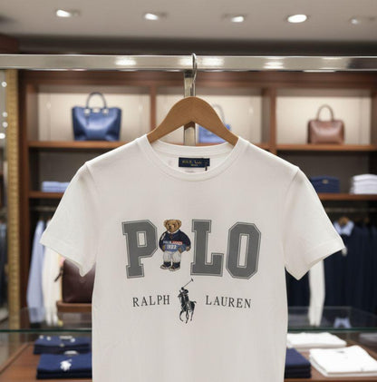 Ralph Lauren Women's Premium Tee in White – Back View	