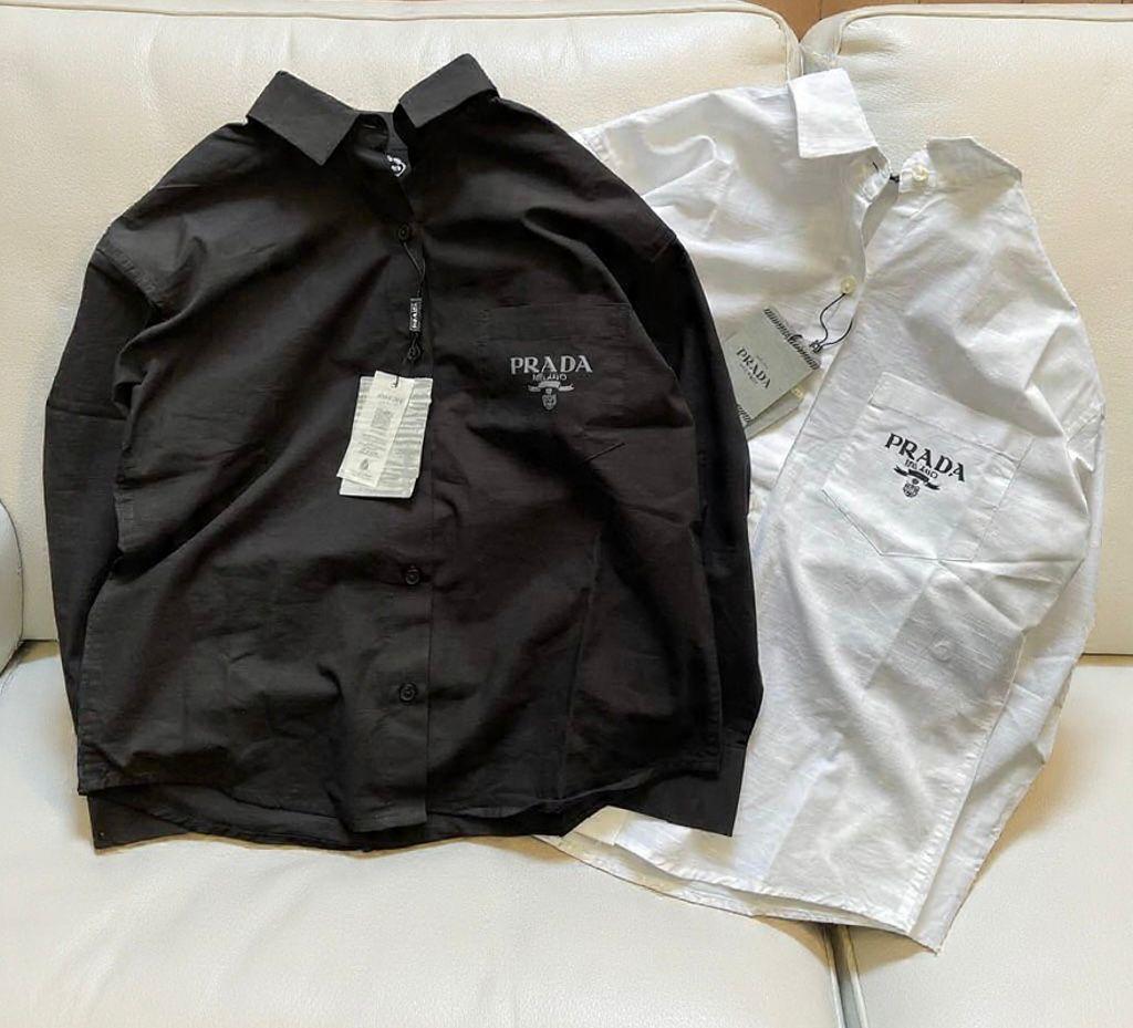 Prada Women's Cotton Oxford Shirts – Black & White Collection
