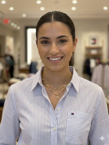 Tommy Hilfiger Women's Cotton Shirt in Soft Lavender – Product Shot	