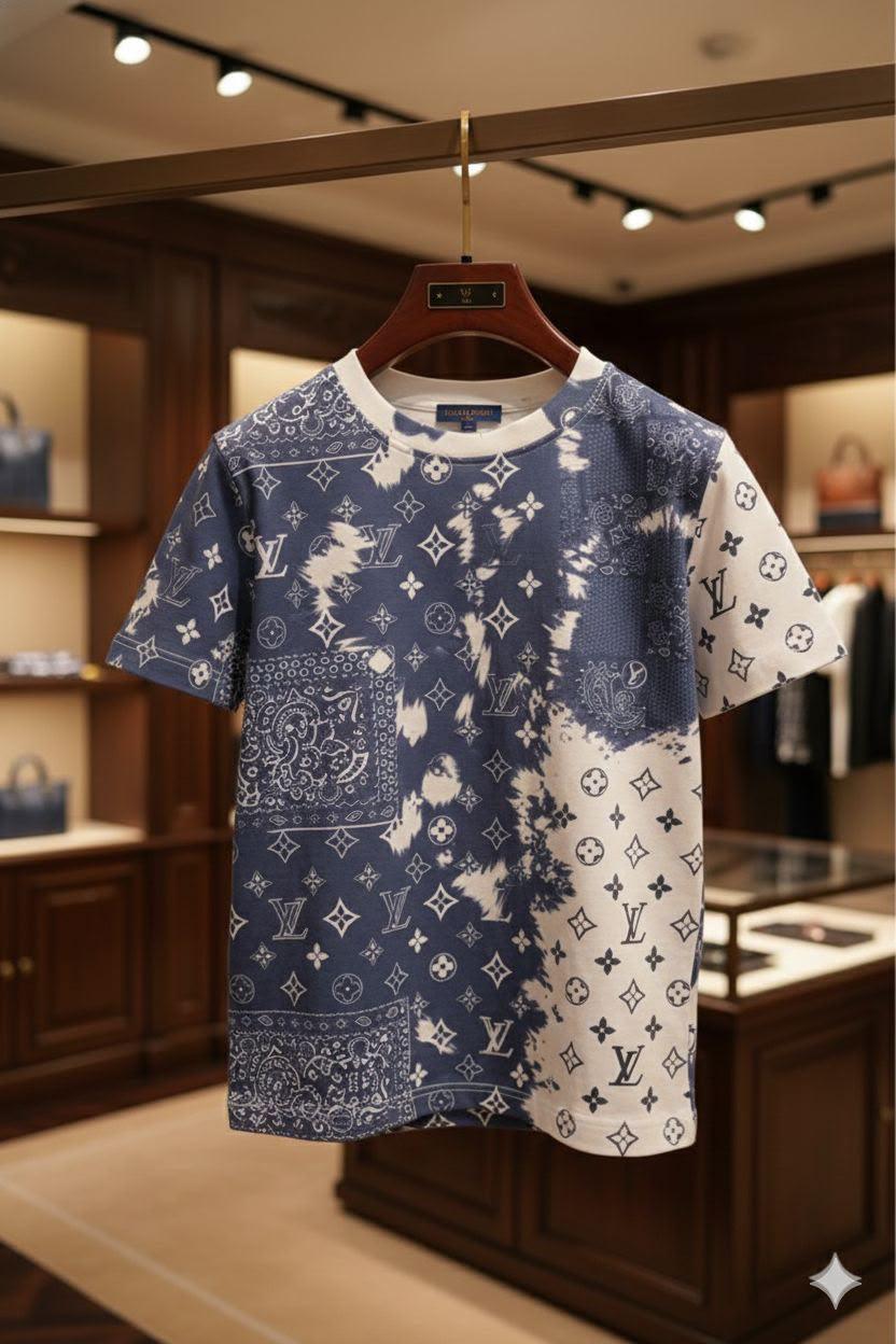 Louis Vuitton Kids Grey premium cotton T-shirt for boys
