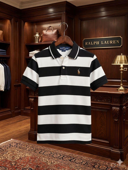 Ralph Lauren Kids Boys Shirt in Black – Front View	