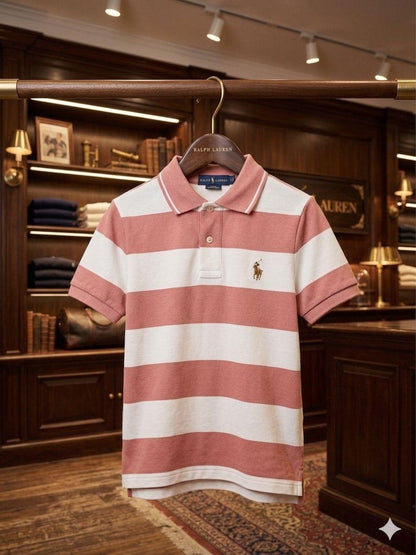 Ralph Lauren Kids Boys Shirt in Pink – Front View	