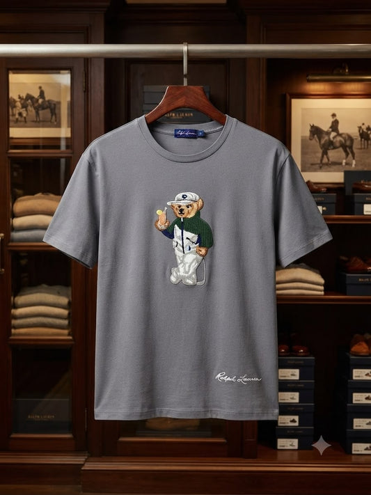 Ralph Lauren Purple Label Tee in Grey – Product Shot	