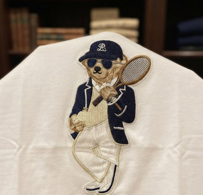 Ralph Lauren White Tee – Applique Patch Zoom Detail	
