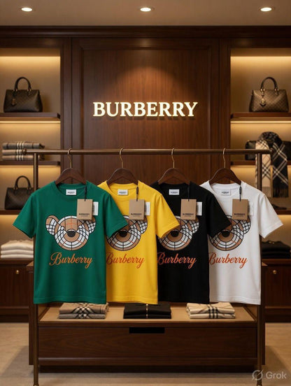 Burberry Kids Tees Collection – White, Green, Black & Yellow
