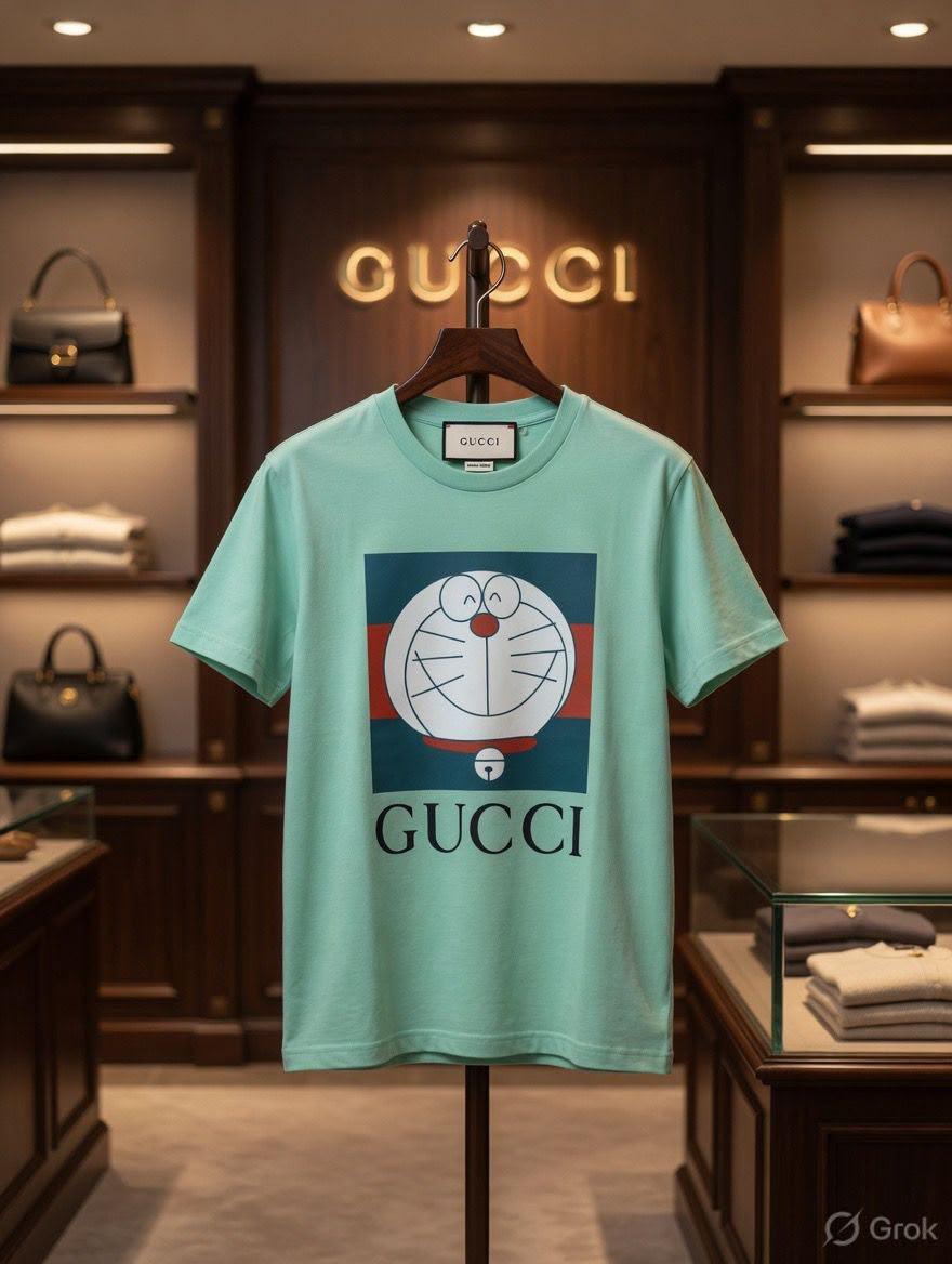Gucci Kids Digital Print Tee in Mint Green
