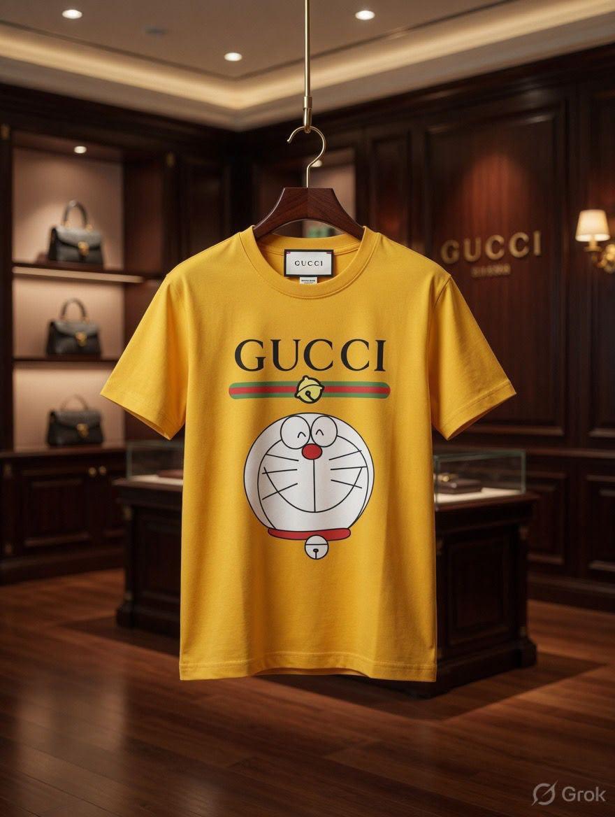 Gucci Kids Digital Print Tee in Yellow
