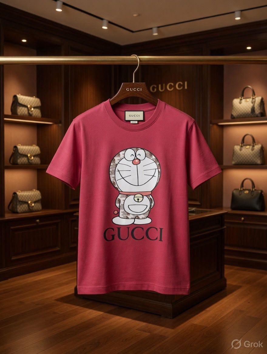 Gucci Kids Digital Print Tee in Pink
