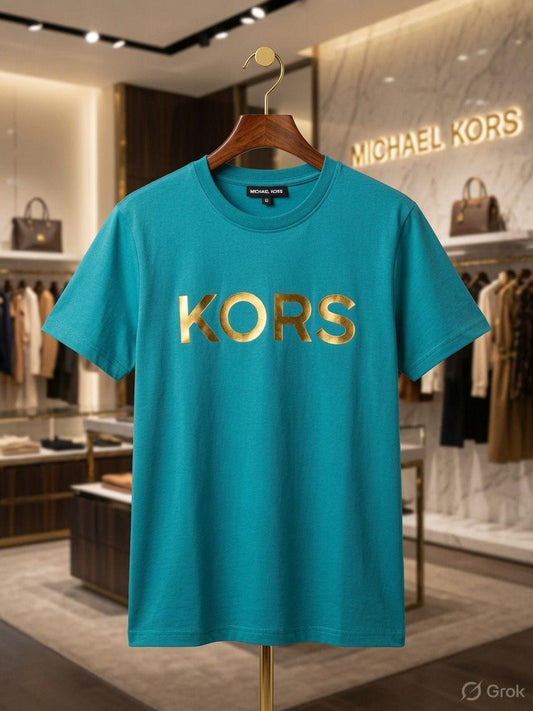 Michael Kors Women's Premium Tee in Sky Blue – Product Shot	