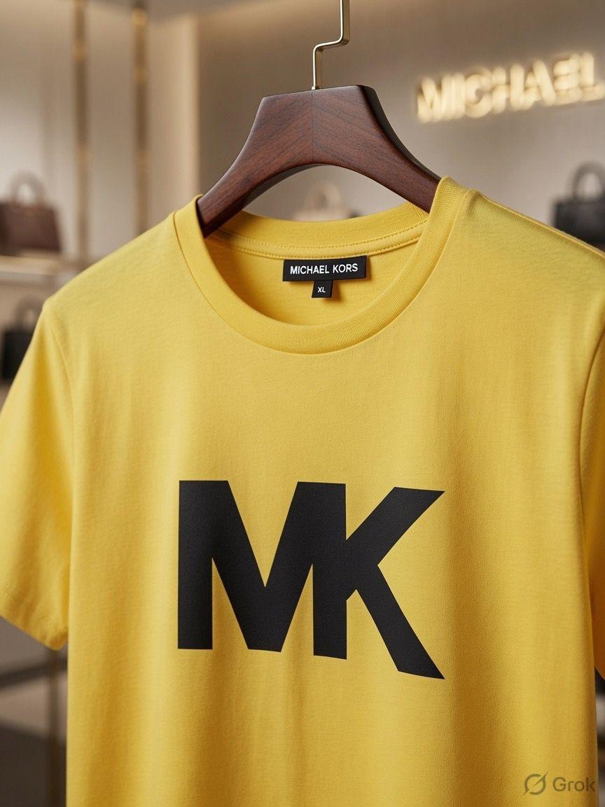Michael Kors Yellow Tee – Embroidery Zoom Detail	