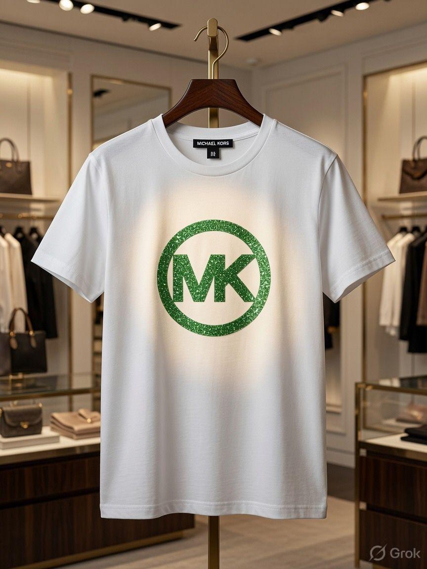Michael Kors Women's Premium Tee in White – Product Shot	
