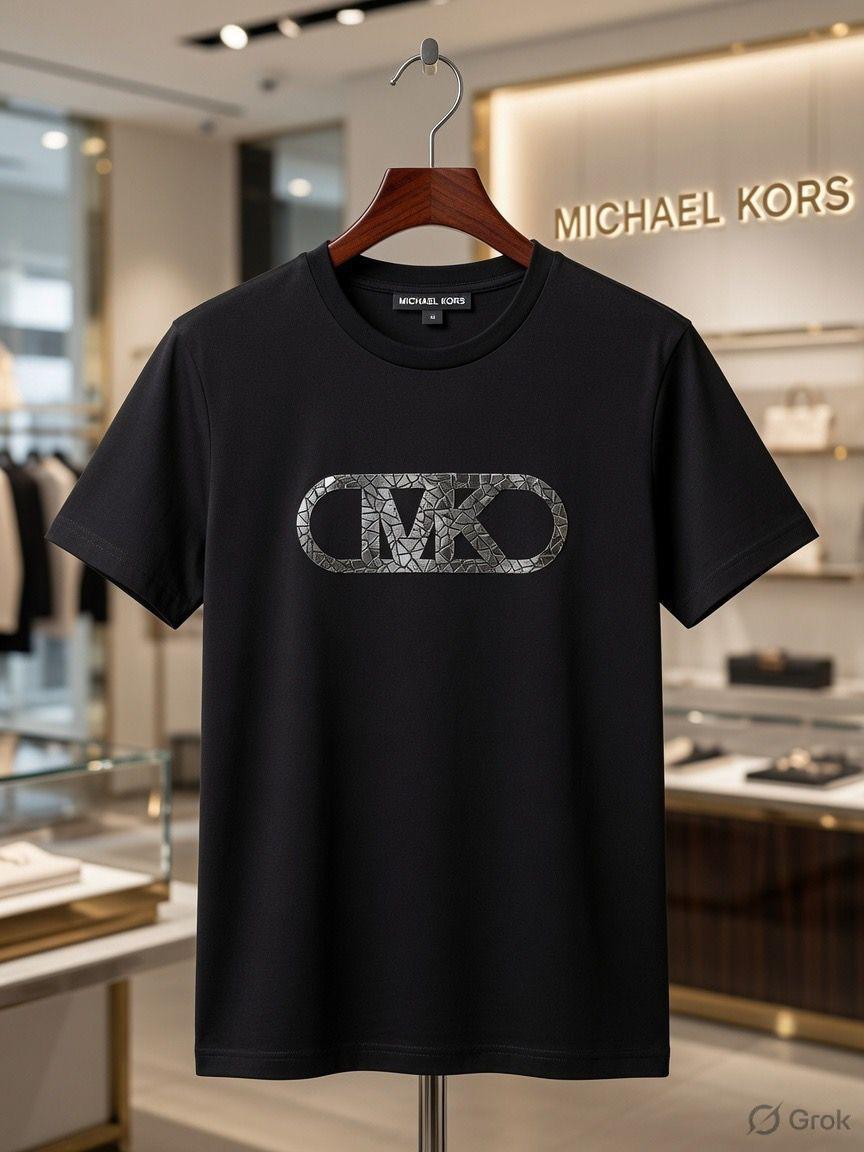 Michael Kors Women's Premium Tee in Black – Product Shot	