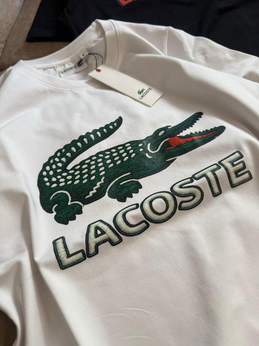 Lacoste Women's Premium Lycra Tee in White
