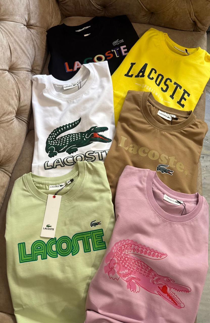 Lacoste Women's Lycra Tees – All 6 Colour Variants
