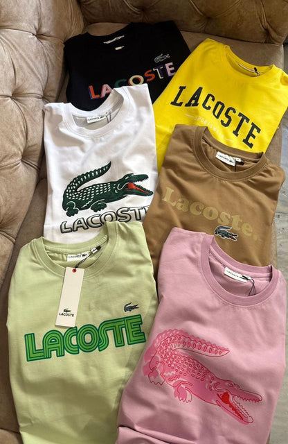 Lacoste Women's Lycra Tees – All 6 Colour Variants
